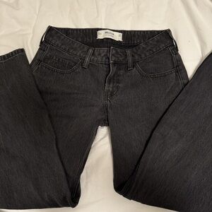 Hollister Dark Gray Straight Leg Jeans